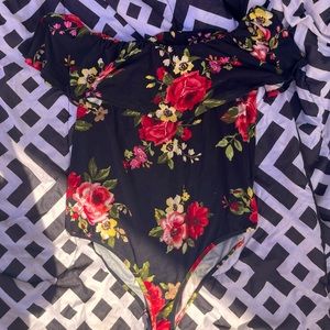 Floral Off The Shoulder Bodysuit
